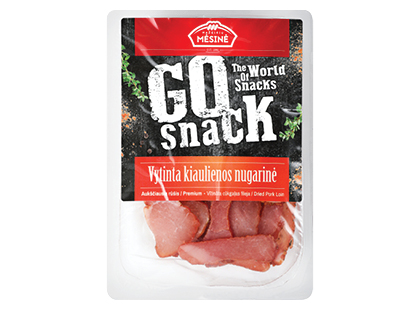 MAŽEIKIŲ MĖSINĖS vytinta pjaustyta kiaulienos nugarinė GO SNACK*