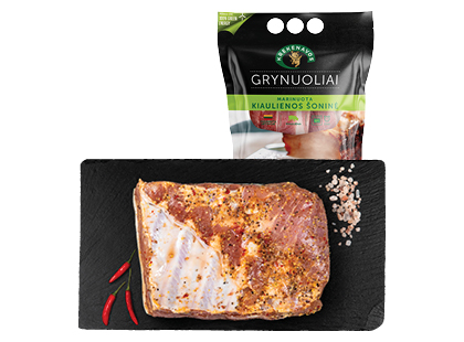 KREKENAVOS marinuota kiaulienos šoninė GRYNUOLIAI*