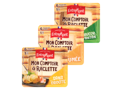Sūris RACLETTE ENTREMONT*, 3 rūšių