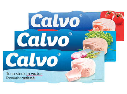 Nesmulkinti tunai CALVO*, 3 rūšių