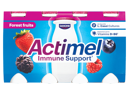 Fermentuotas miško uogų skonio jogurto gėrimas ACTIMEL*, 1,4 % rieb.