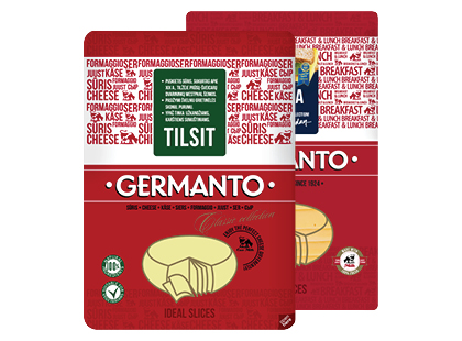 GERMANTO sūris riekelėmis GAUDOS; TILŽĖS*, 2 rūšių