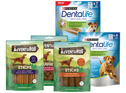 Šunų skanėstams ADVENTUROS ir DENTALIFE*