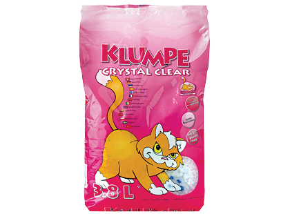 Silikagelio kačių kraikas KLUMPE CRYSTAL CLEAR*