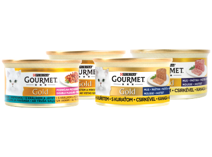Konservuotas visavertis kačių ėdalas GOURMET GOLD*