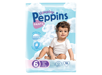 Sauskelnės-kelnaitės PEPPINS UP & PLAY*