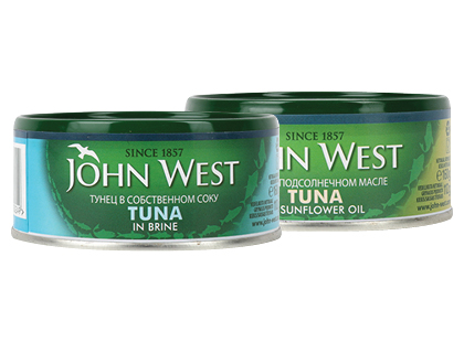 Tunai savo sultyse; saulėgrąžų aliejuje JOHN WEST*