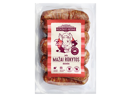 Mažai rūkytos ROKIŠKIO MĖSINĖS dešrelės*