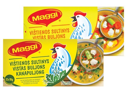 Vištienos sultinio kubeliai MAGGI*, 2 rūšių