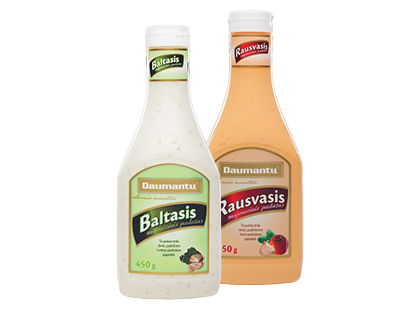 Baltasis; rausvasis majonezinis DAUMANTŲ padažas*