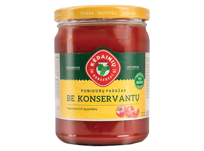 KĖDAINIŲ KONSERVŲ FABRIKO pomidorų padažas BE KONSERVANTŲ*