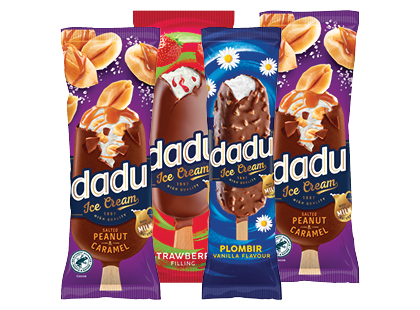 Valgomieji ledai; plombyras ant pagaliuko DADU*