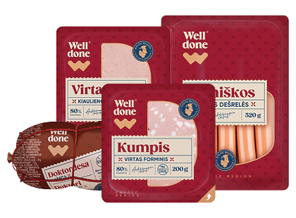 Virtoms dešroms ir dešrelėms WELL DONE*
