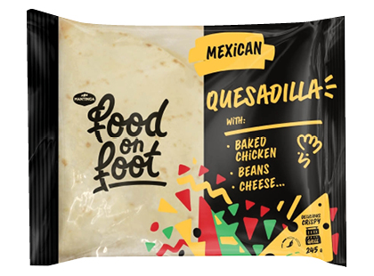 Kesadilija FOOD ON FOOT MEXICAN su vištiena, pupelėmis ir sūriu*