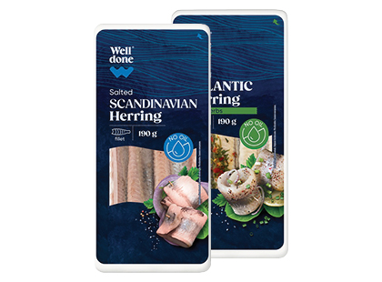 Sūdyta SKANDINAVIŠKA; ATLANTINĖ silkių filė be aliejaus WELL DONE*