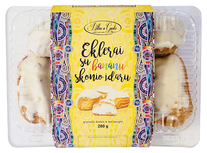 Eklerai su bananų skonio įdaru*