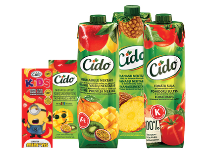 Sultims, sulčių gėrimams ir nektarams CIDO*