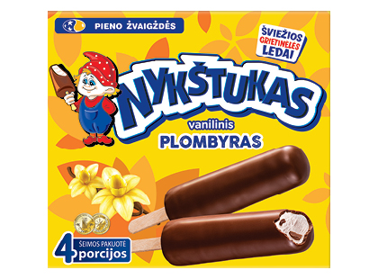 Glaistytas vanilinis plombyras NYKŠTUKAS*