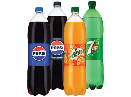 Gazuotas gėrimas PEPSI; PEPSI MAX; MIRINDA; 7UP*