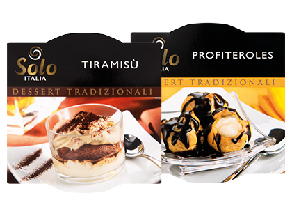 Šaldytas desertas SOLO ITALIA TIRAMISU; PROFITEROLES*