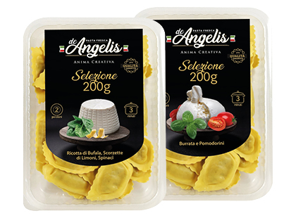 Panceročiai su rikotos; buratos sūriu DE ANGELIS*