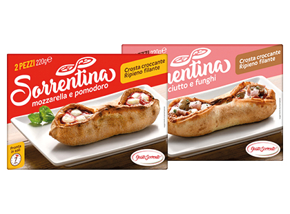 Šaldytas picos užkandis GUSTO SORRENTO*, 2 rūšių