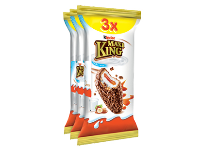 Pieno batonėlis KINDER MAXI KING*, 37,5 % rieb.