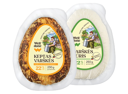 Varškės sūris WELL DONE*, 2 rūšių