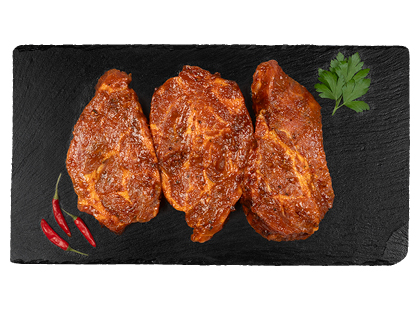 Kiaulienos sprandinė pomidorų ir paprikų marinate*
