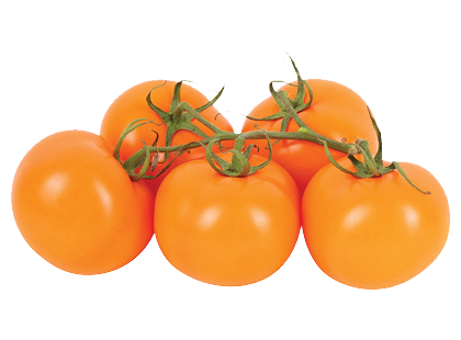 Oranžiniai pomidorai su šakelėmis*