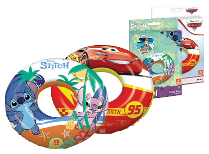 Pripučiamas plaukimo ratas STITCH; DISNEY CARS*
