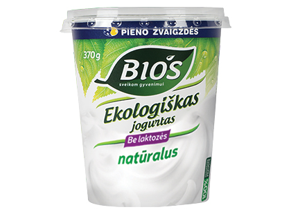 Valgomasis ekologiškas jogurtas BIOS be laktozės*