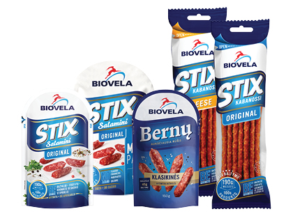 BIOVELOS STIX linijos gaminiams*