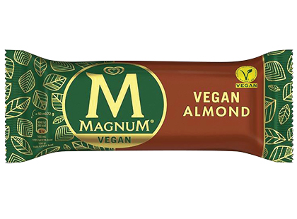 Valgomieji vaniliniai ledai su šokoladu ir migdolais MAGNUM*