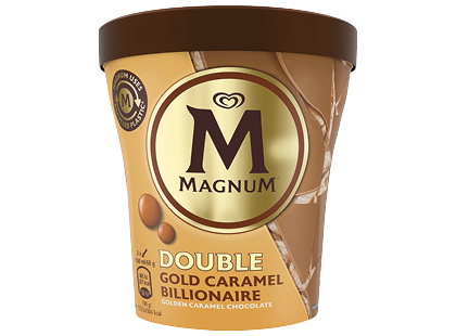 Valgomieji ledai indelyje MAGNUM*