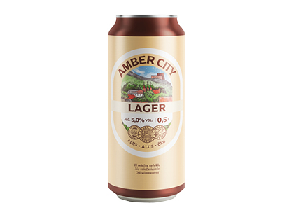 Šviesusis alus AMBER CITY LAGER