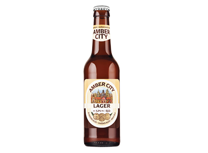 Nefiltruotas šviesus alus AMBER CITY LAGER