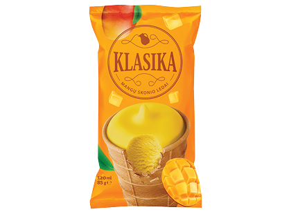 Valgomieji ledai puodelyje mangų skonio KLASIKA*