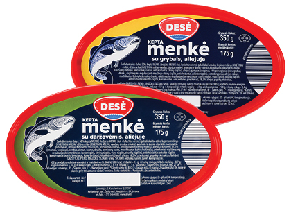 Maxima – akcija / nuolaida: Aliejuje keptos menkės DESĖ*, 2 rūšių, 350 g