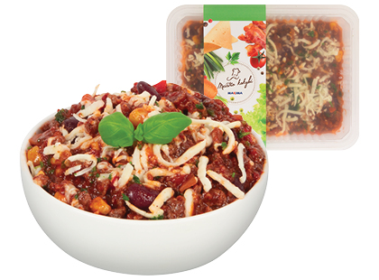 Maxima – akcija / nuolaida: Jautienos troškinys CHILLI CON CARNE*, fasuotas, 360 g