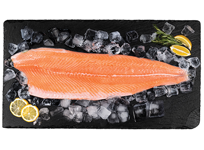 Maxima – akcija / nuolaida: Šviežia atlantinių lašišų filė su oda*, 1 kg