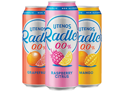 Nealkoholinis UTENOS alaus kokteilis RADLER*