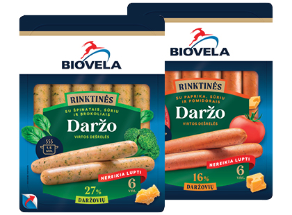 RINKTINĖS DARŽO dešrelės BIOVELA*