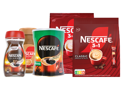 Tirpiajai kavai ir kavos mišiniams NESCAFÉ*