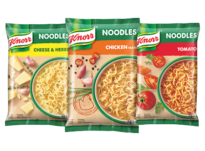 Greitai paruošiami makaronai KNORR*, 5 rūšių