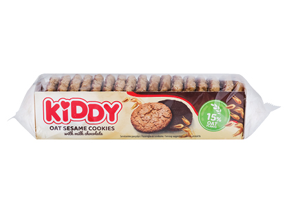 Avižiniai sausainiai KIDDY su pieniniu šokoladu*