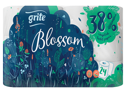 Tualetinis popierius GRITE BLOSSOM, 3 sluoksnių