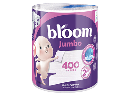 Popieriniai rankšluosčiai BLOOM JUMBO*, 2 sluoksnių