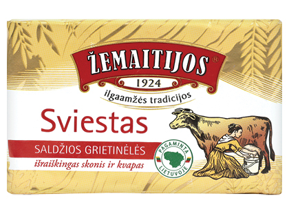 Saldžios grietinėlės ŽEMAITIJOS sviestas*