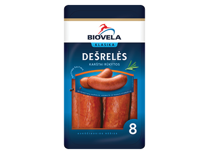 Karštai rūkytos sardelės BIOVELA*